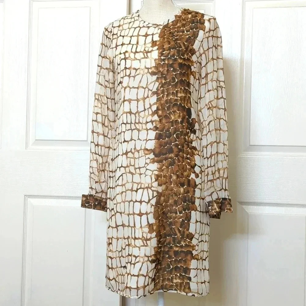 Rachel Roy Brown Croc Dress